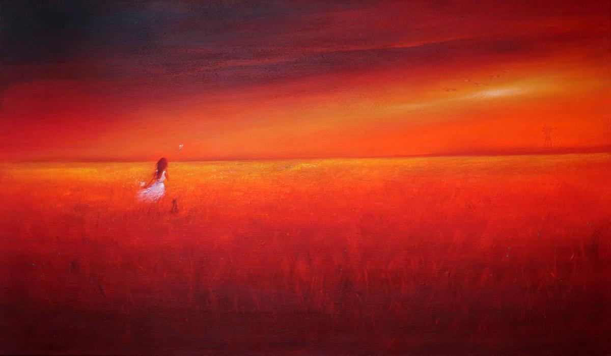 Blown Away, an original painting by Natalie Dyer